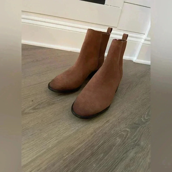 NWOT Sam Edelman Kaiti Block Heel Bootie size 7 in walnut brown​​​ - Picture 1 of 4